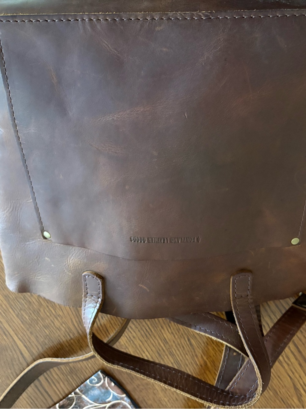 Classic Brown Portland Leather Goods medium Crossbody tote - Picture 4 of 13